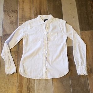 Whote Button bown Shirt